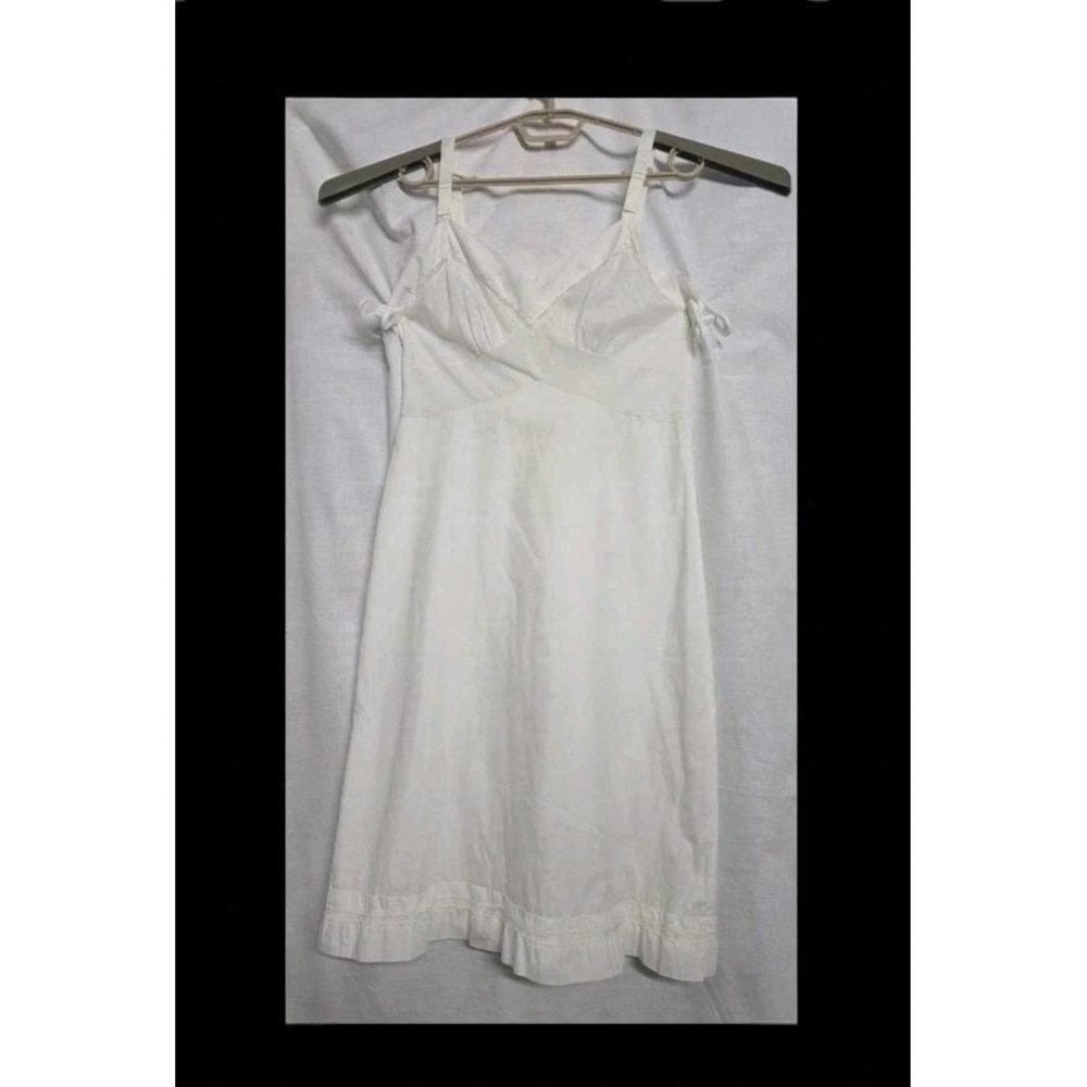 Vintage Aristocrat By Superior Full Slip 34W Ivory Lace Nylon Cotton Union